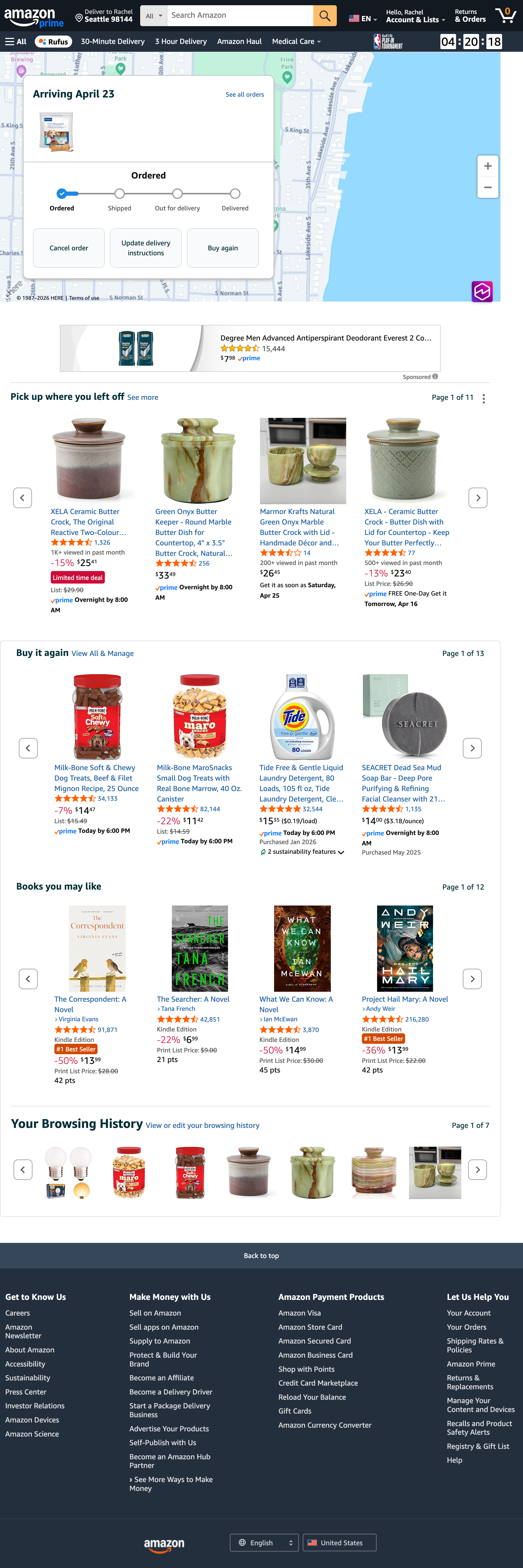 Step 1: Order tracking